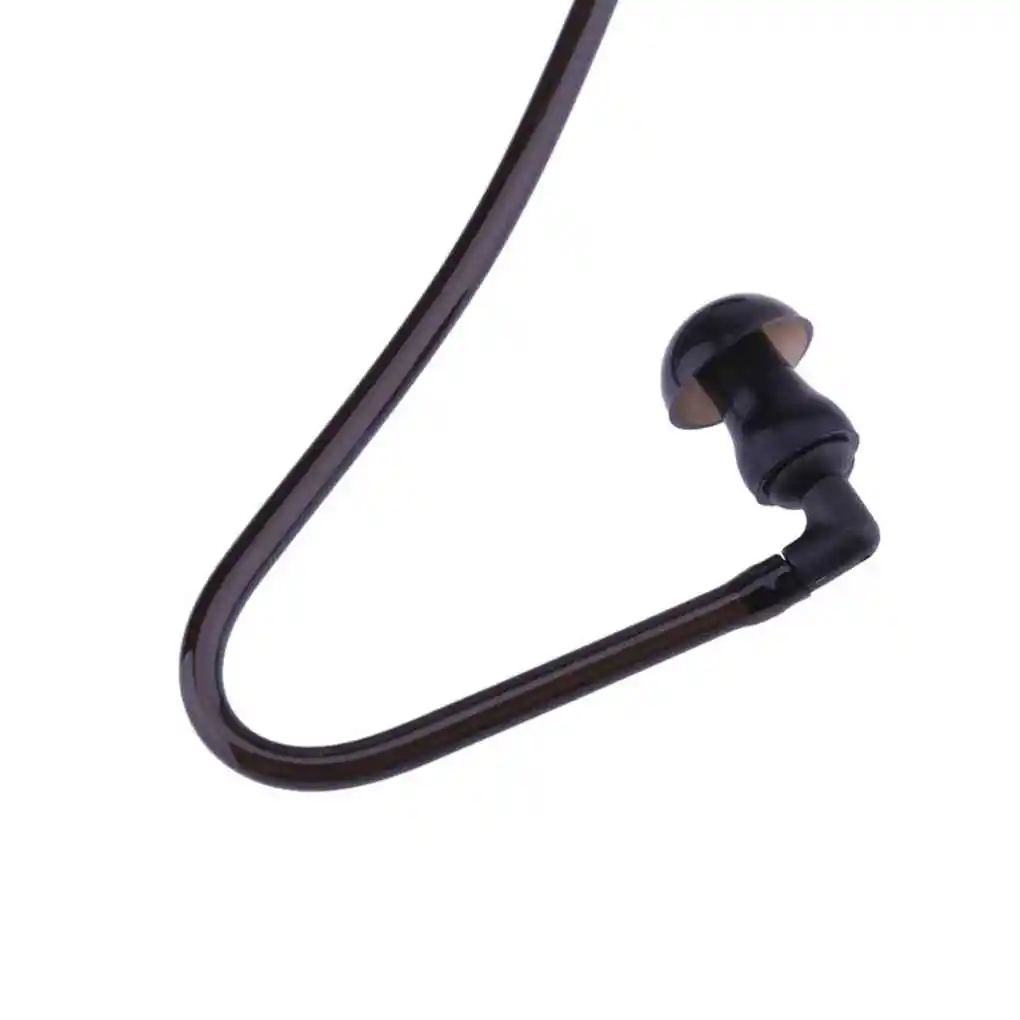 싱글 리스닝 이어폰 코일 케이블, 모노 기능 이어피스, 인이어 스테레오 헤드셋, 리스닝 전용, 3.5mm