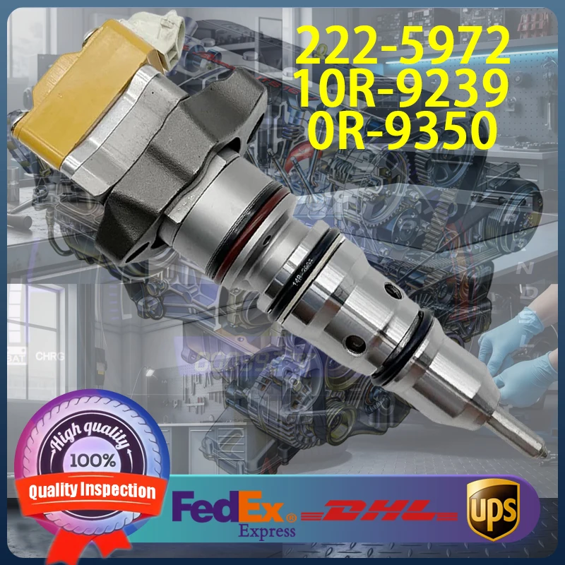 

222-5972 10R-9239 0R-9350 High Quality Diesel Fuel Injector 2225972 10R9239 0R9350 for Caterpillar CAT 3126B 3126E Engine