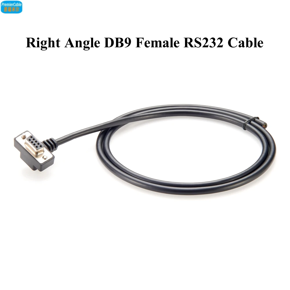 

Right Angled DB9 Female RS232 Serial Extension Cable Low Profile Cable 90 Degree D Sub 9 Pin Cable for Computers Printer Scanner