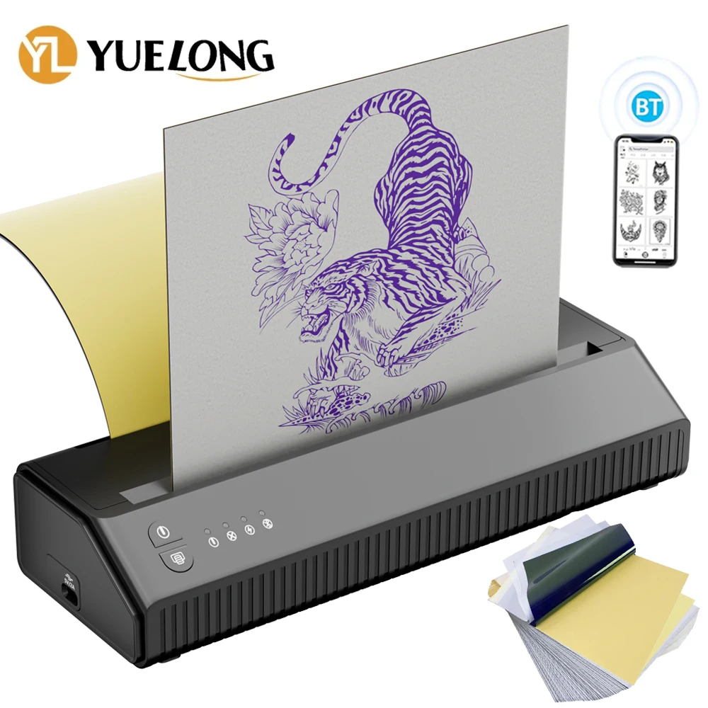 

Wireless Bluetooth Tattoo Transfer Machine Stencil Transfer Printer 2500mAh Battery Portable Thermal Maker Printing Copier
