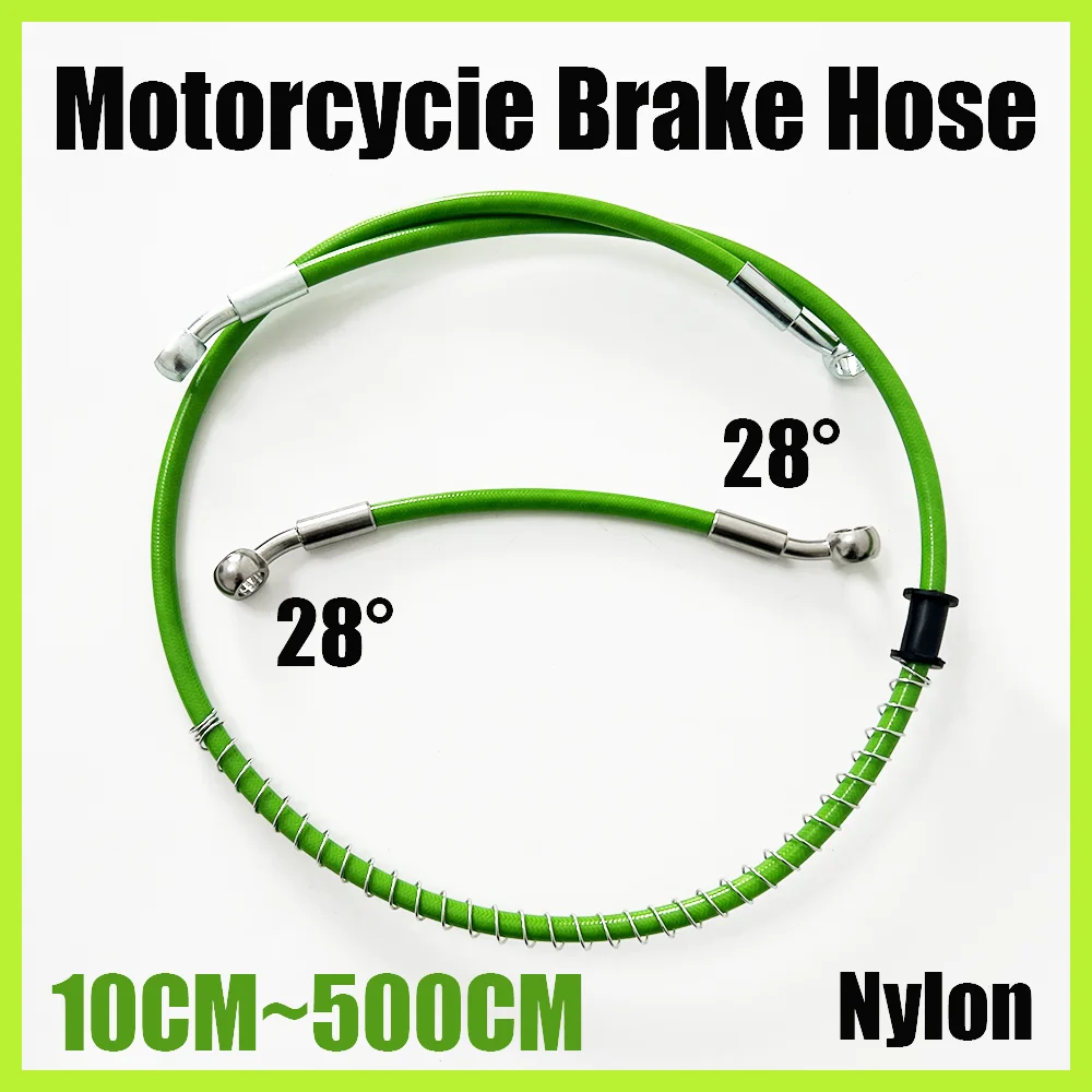 

10cm - 500cm Motorcycle Dirt Bicycle Specific Multi angle High-Temperature Resistant Brake Oil pipe braided Hose FuelPipe Nylon