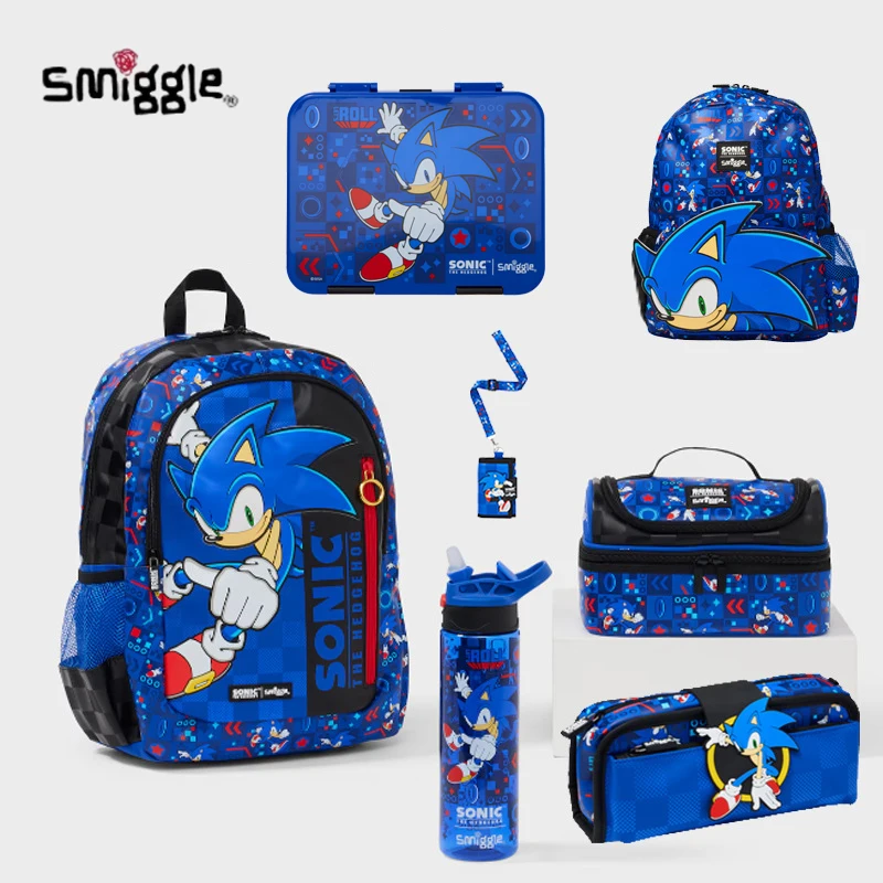Australien Smiggle Schultasche Sonic Rucksack Set Cartoon Serie Kinder Schultasche Anime Rucksack