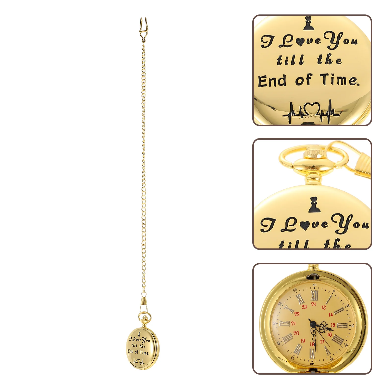 

Retro Hanging Pocket Watch Vintage Style Portable Watch Precise Timekeeping for Men Universal Use Pocket Watches for Men