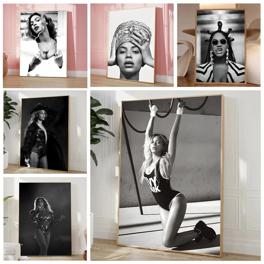 Beyonce Super Music Singer Star Poster Stickers Living Room Bedroom Entrance Cafe Wall Art Decoration Painting Room Home Decor