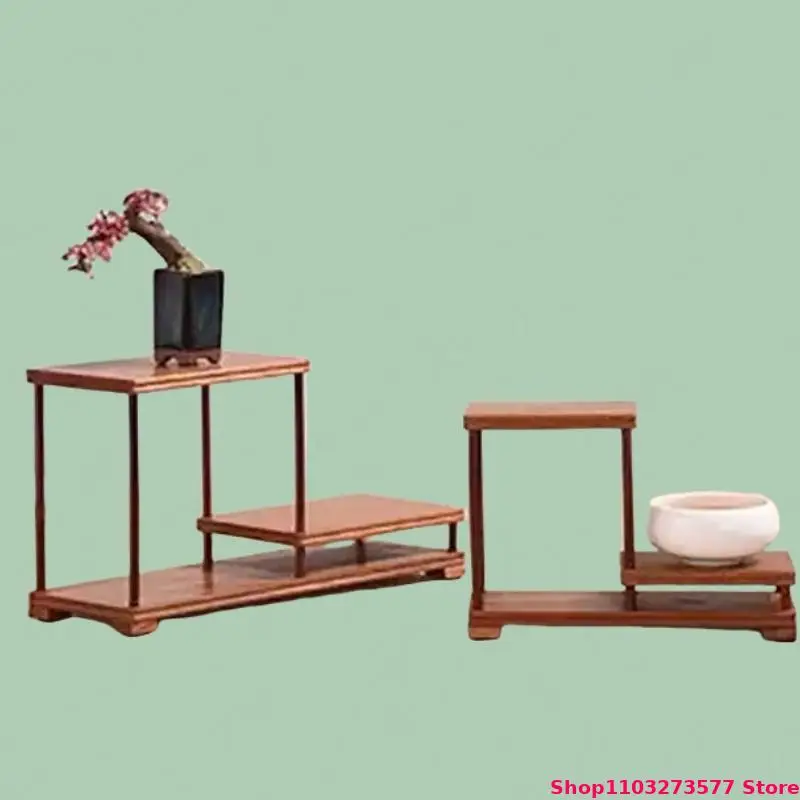 

Solid Wood Display Stand Home Model Sculpture Handicraft Display Base Flower Pot Bonsai Decoration Pedestal Storage Rack