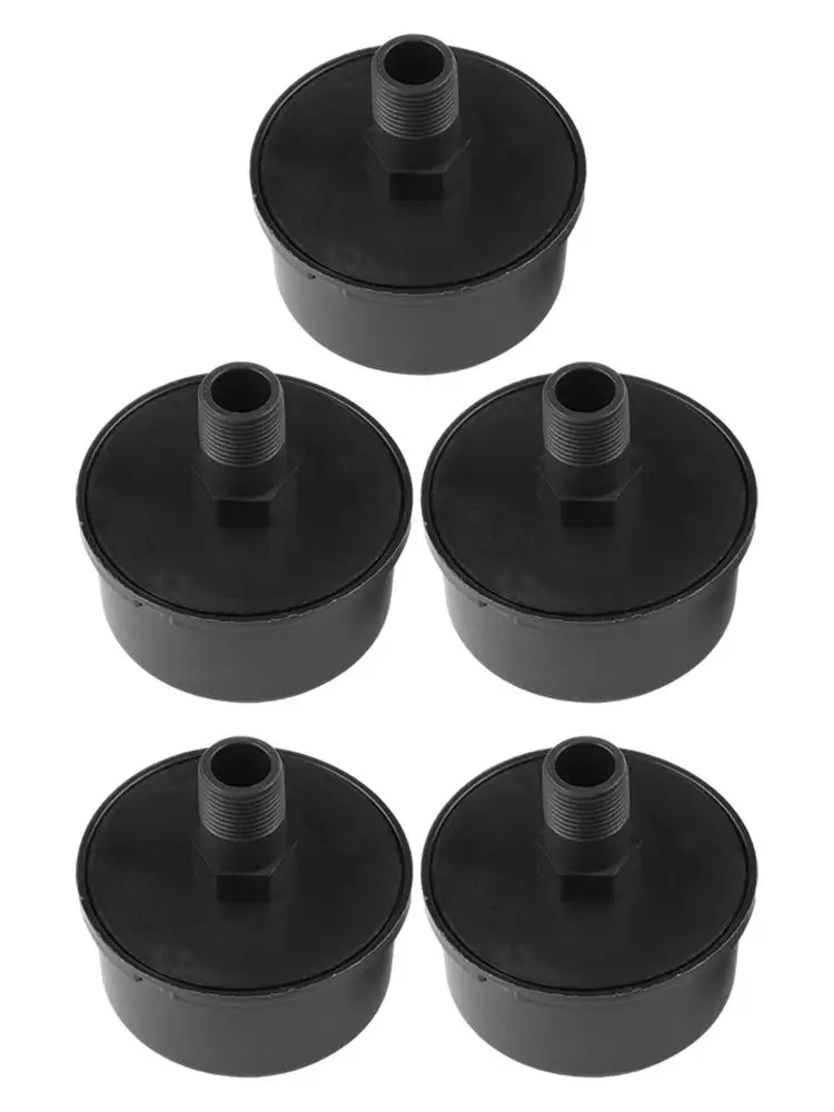 Replacement Set of 5 Air Compressor Muffler Intake Filter Silencers with Male Thread 16mm Suitable for Various Compressor Models