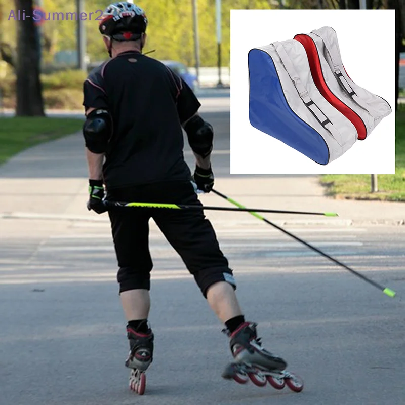 

{Summer2} Portable Roller Skates Bag Ice Skating Bag Large Capacity Breathable Kids Inline Skates Storage Bag Skating Shoes Bag