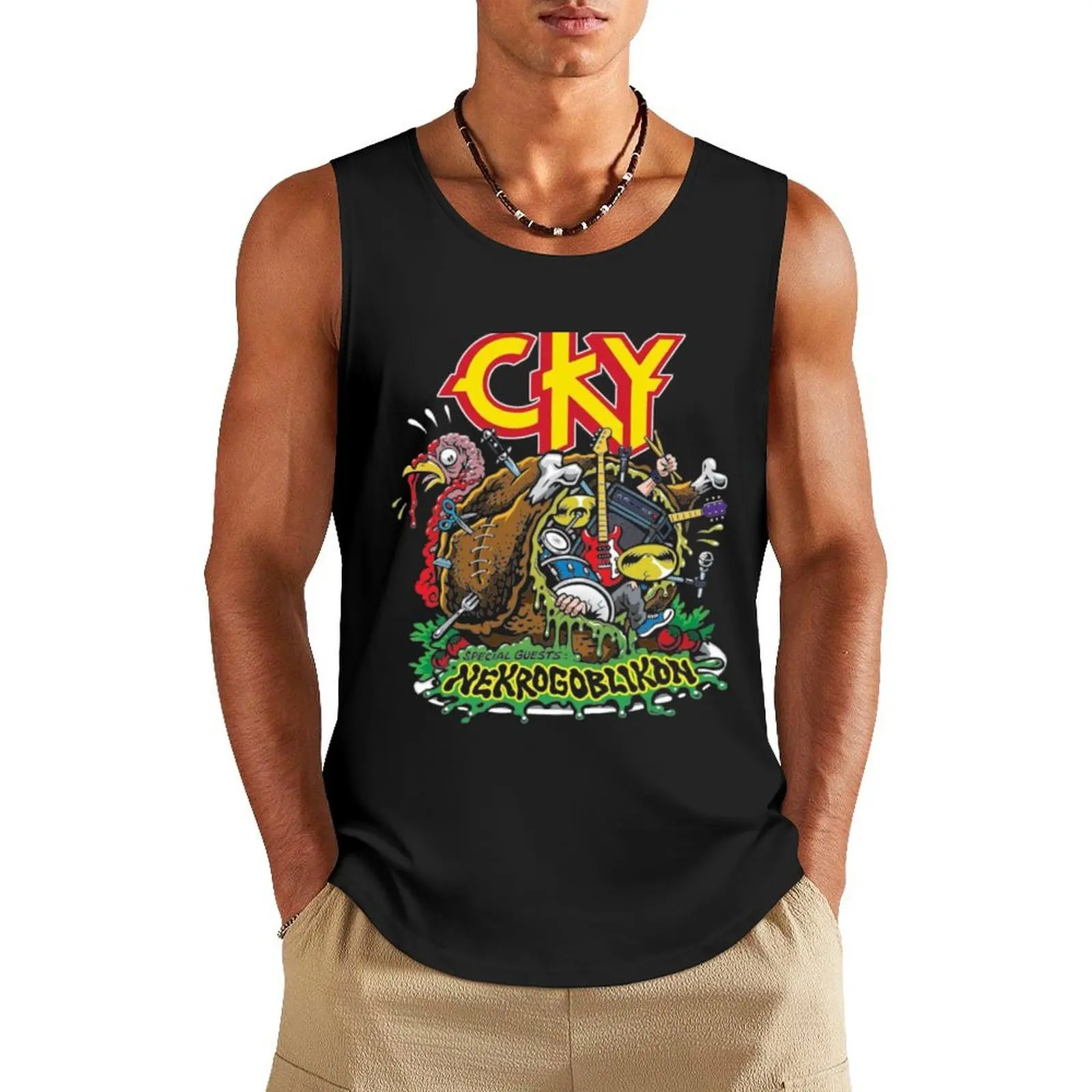

CKY Tank Top basketball basketball clothing gym shirt men cotton t-shirts man