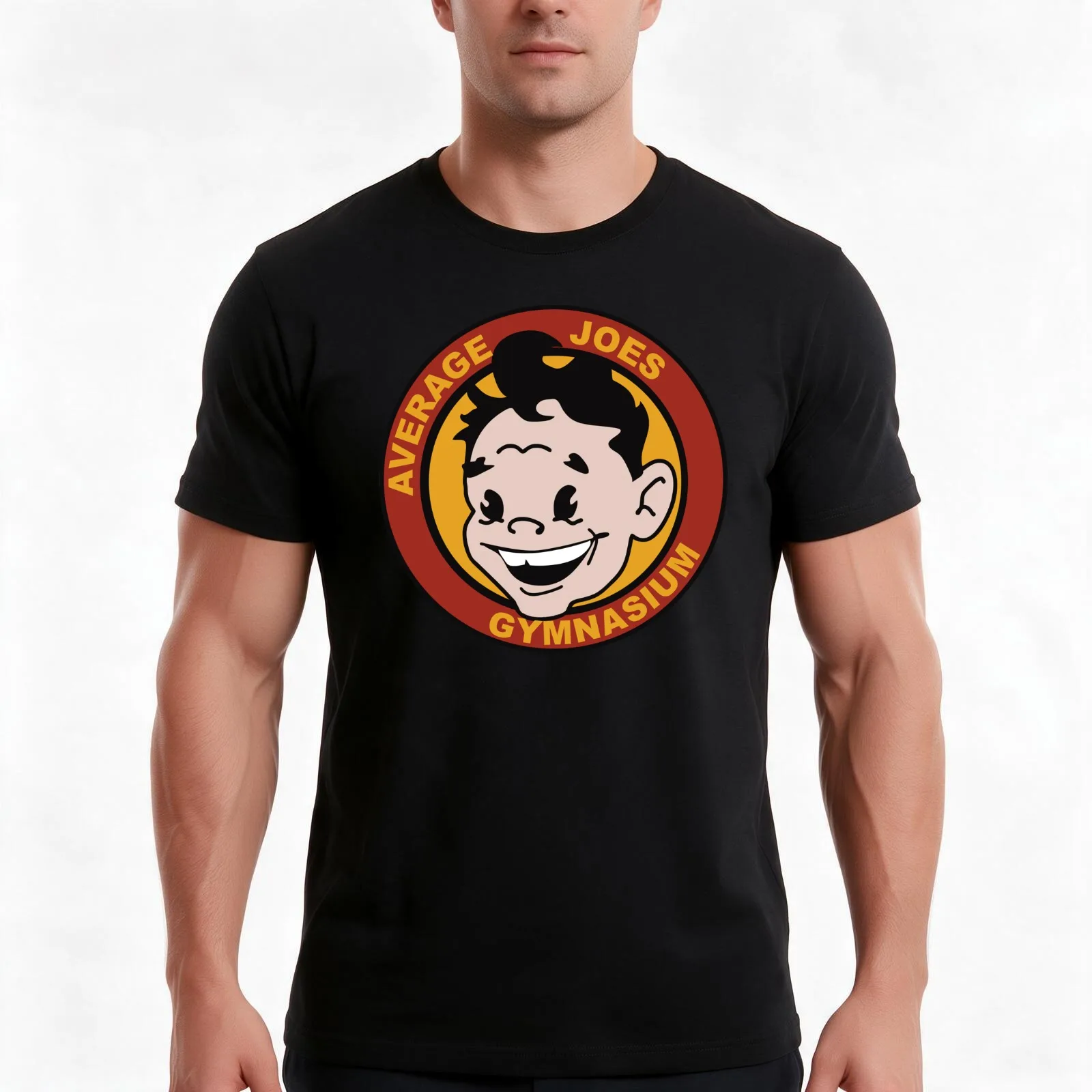Average Joes Gymnasium T-Shirt, Summer Casual Cotton Tee, Oversized Streetwear Tops, Vintage Graphic Print, Unisex Men Women