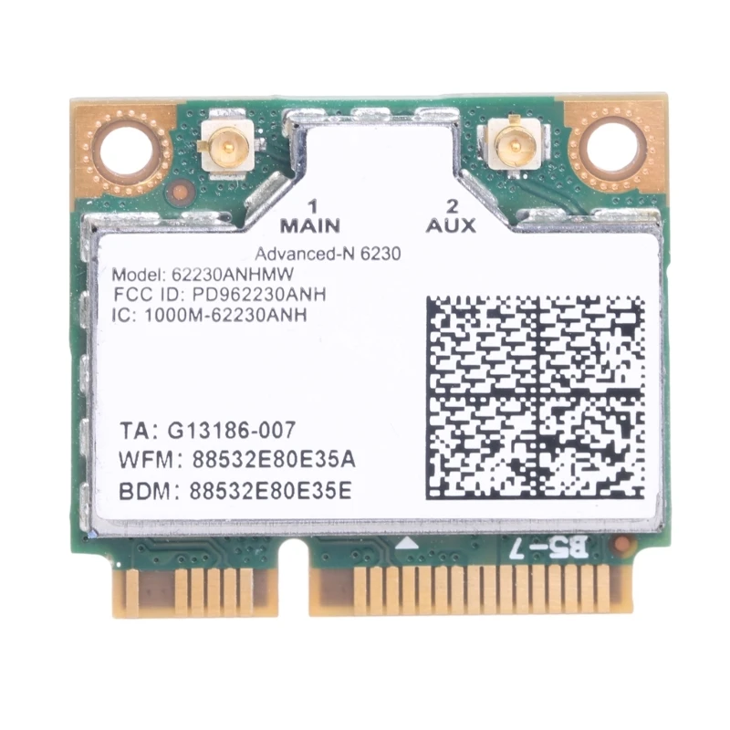 

62230ANHMW WiFi Card 2.4G/5Ghz 300Mbps Bluetooth-compatible Half Mini PCIE