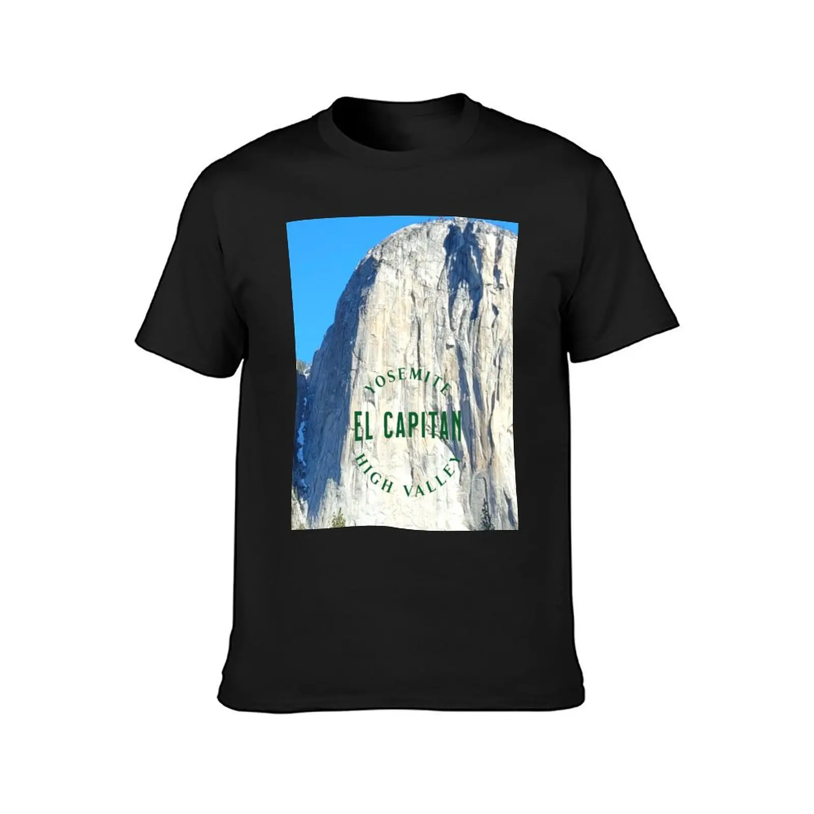 El Capitan Yosemite High Valley T-Shirt heavyweights oversizeds men graphic t shirts