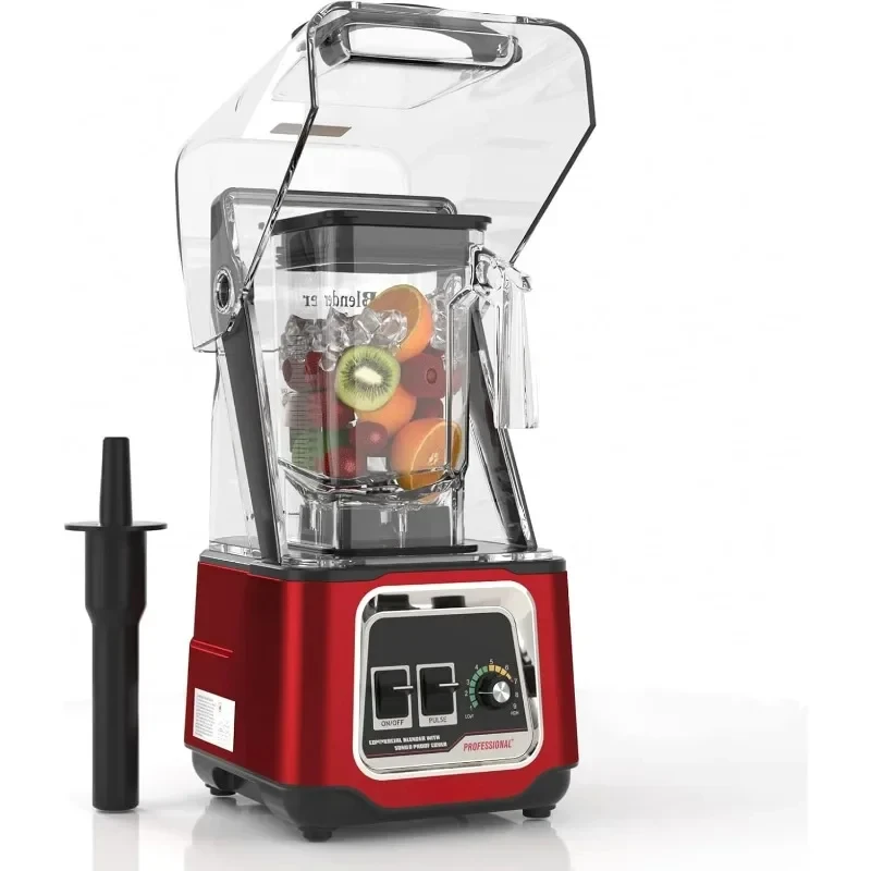 

Commercial Smoothie Blender, Professional Countertop Blender with Removable Protective Cover, Self-Cleaning