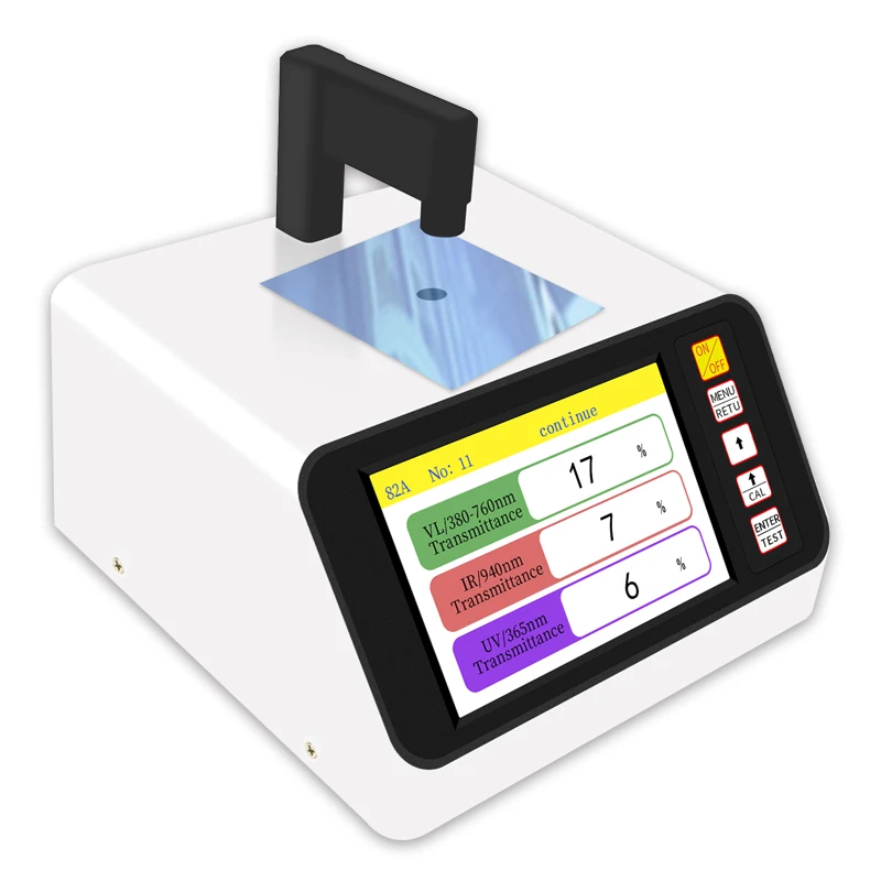 DR82A The optical infrared ultraviolet transmittance meter measures the transmittance of transparent and translucent materials