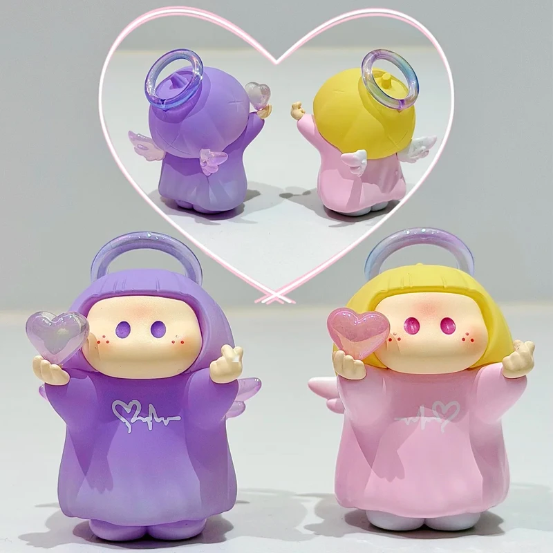 New YoYo Sauce The Ring of Love God Series Cute Anime Figure Surpise Desktop Decorated Toy Mystery Girls Wedding Festival Gifts