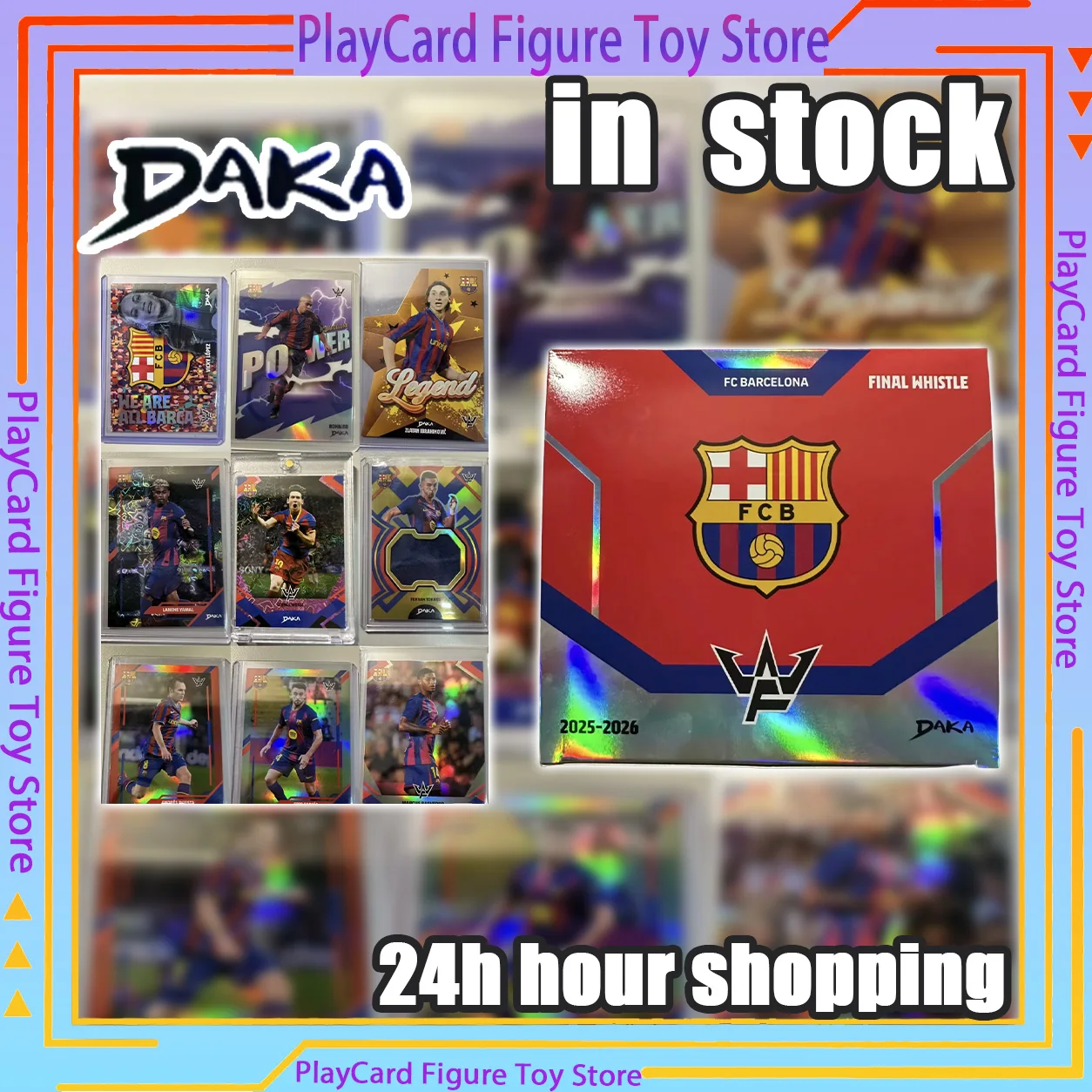2026 New DAKA Official Authentic FC Barcelona Football Star Cards Final Whistle Rare Collection Trading Card Signature Card Fans