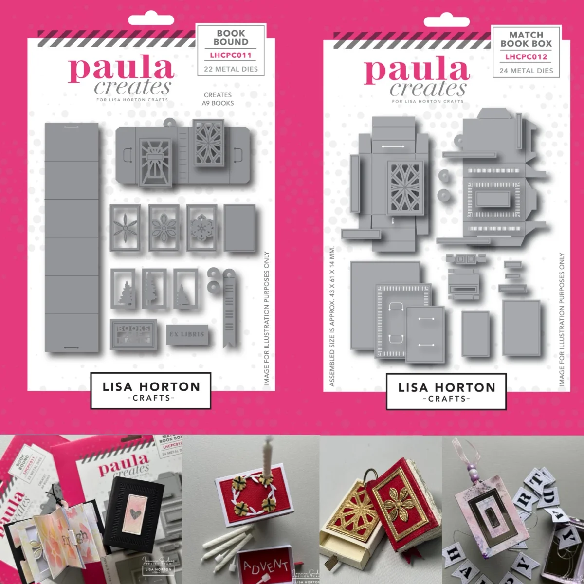 October 2026 Book Bound Box Metal Cutting Dies for DIY Card Scrapbook Embossed Handmade Paper Craft Supplies Template Decoration