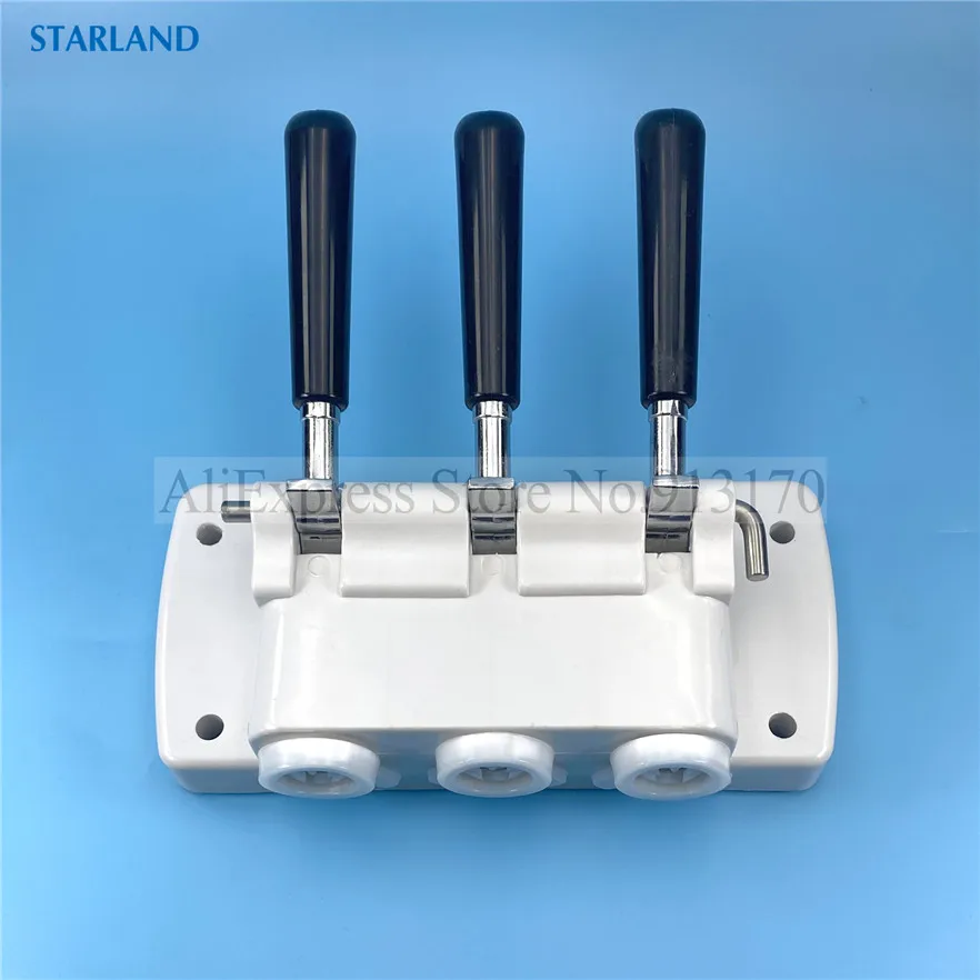 White Color Panel Block Head Front Panel For BQL-818T Soft Ice Cream Machines Spare Parts Accessories With 3 Black Handles