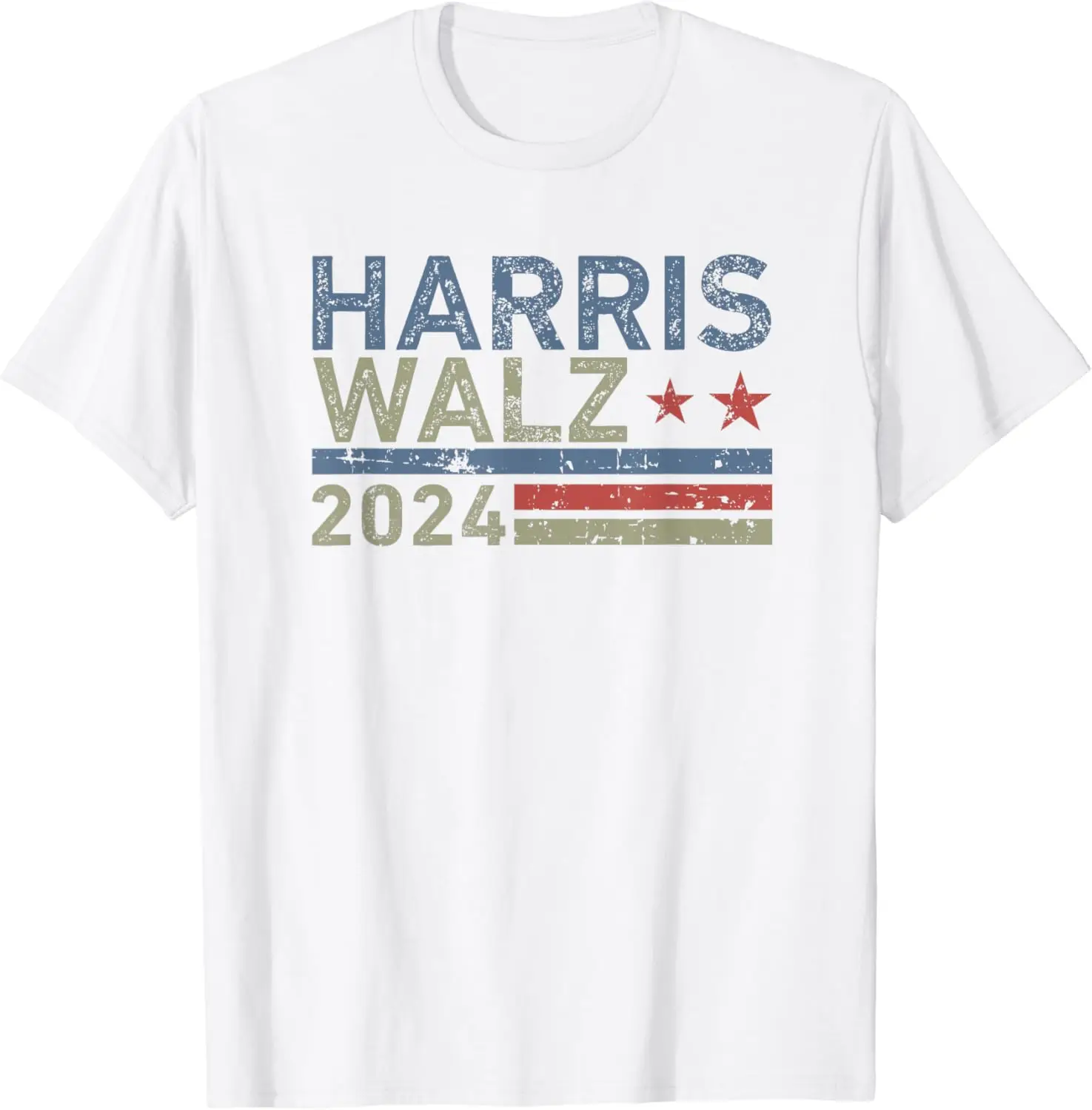 

Harris Walz Waltz 2024 Retro Vintage Distressed Design Women's T-shirts Fashion Y2k Tops Tshirt Haikyuu Graphic Tees 80807