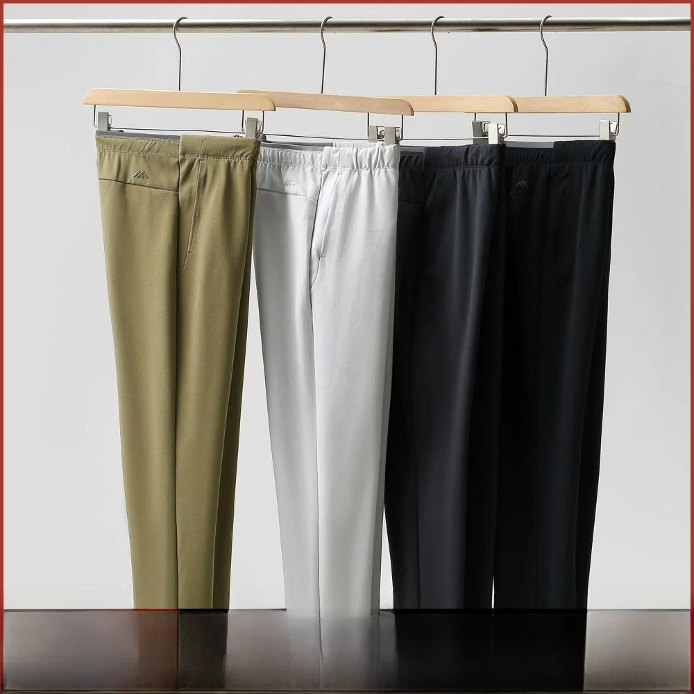 

Мужские облегающие повседневные брюки премиум-класса, осеннее новое поступление, дышащие легкие длинные брюки на заказ, молодежная мода