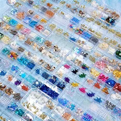 1Box Ocean Theme Sea Shells Starfish Pearl Accessories For DIY Nail Art Decor Epoxy Resin Silicone Mold Filler Jewelry Supplies