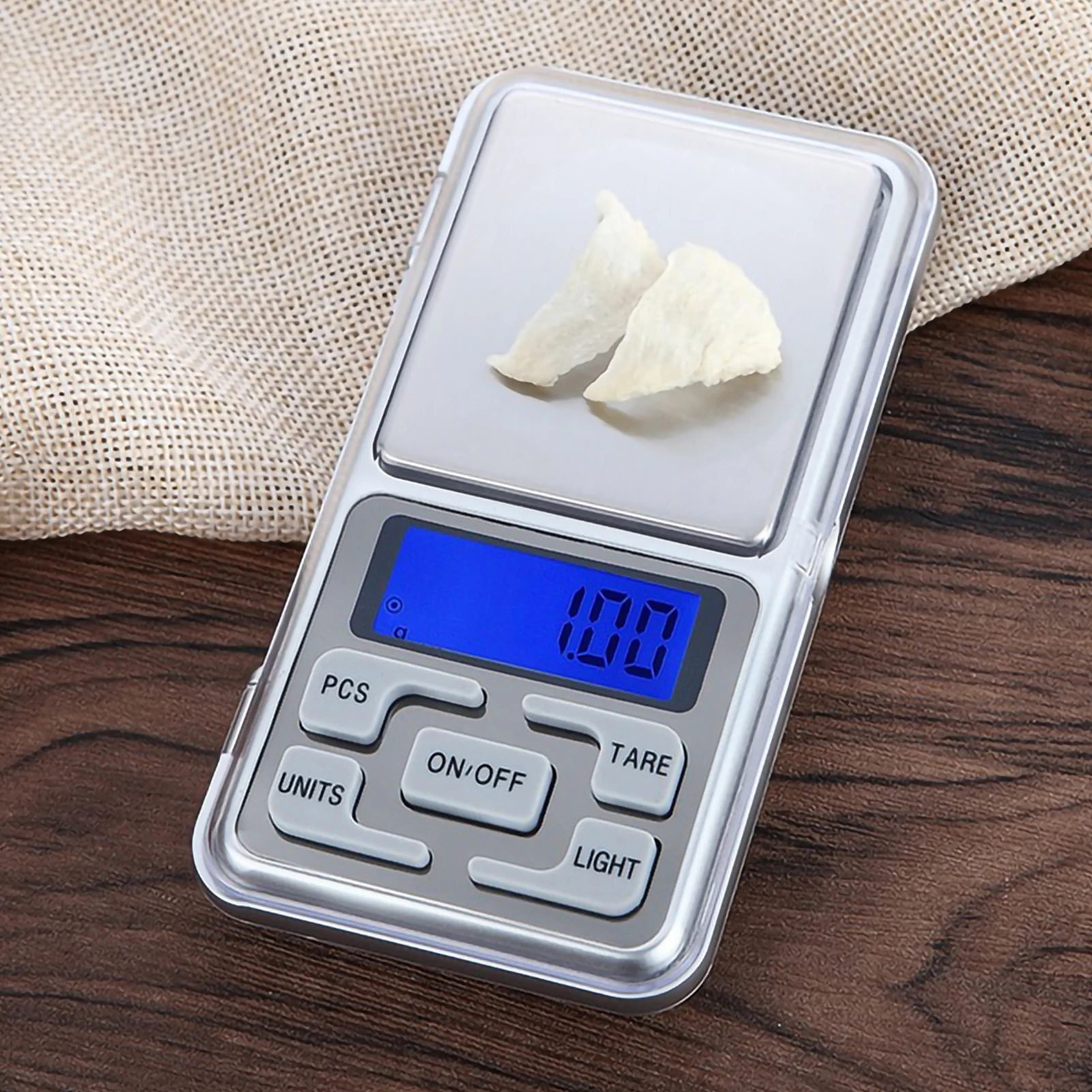 Stainless Steel Mini Pocket Weighing Electronic Carat Scale 0.01G High Precision Portable Household Electronic Jewellery Scale