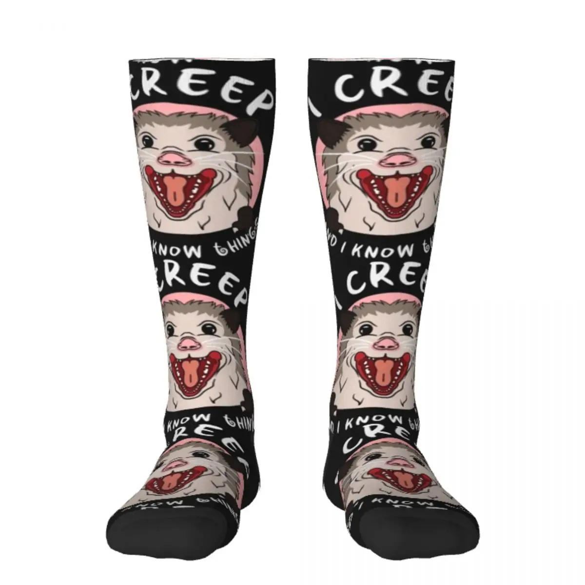 

Possum T-ShirtCreepy Possum Socks hip hop Christmas colored Wholesale Girl'S Socks Men's