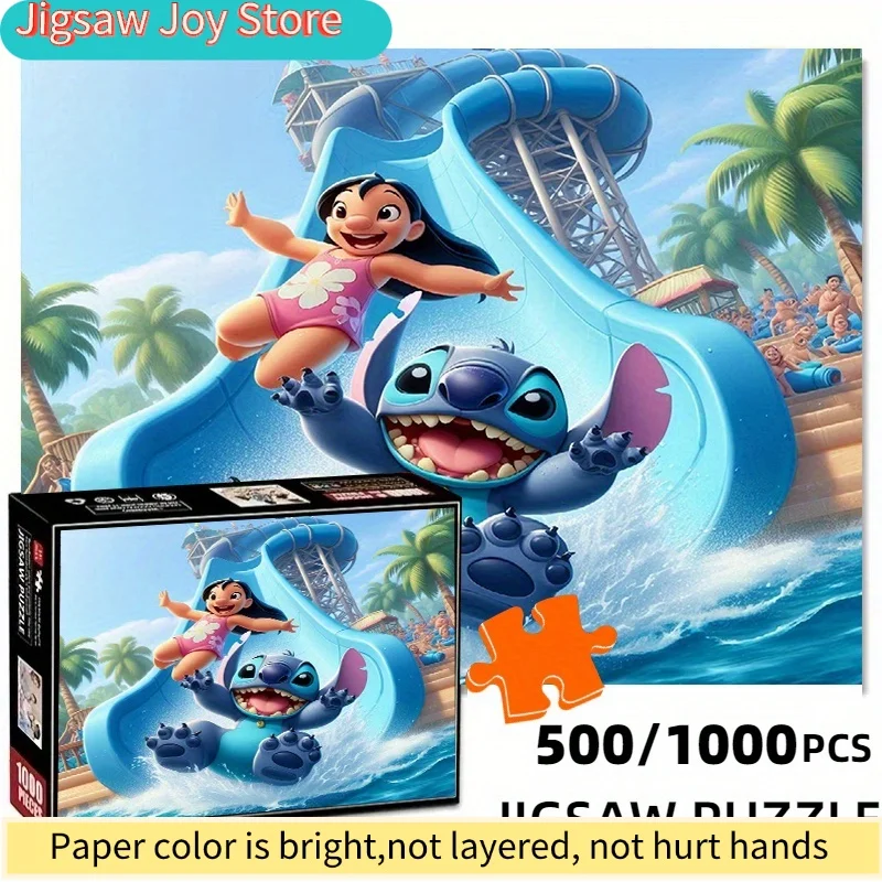 

Stitchy Loro Water Slide Challenge DIY Puzzle Game with Vibrant Cartoon Design, Perfect for Adult and Family Game Nights – Uni