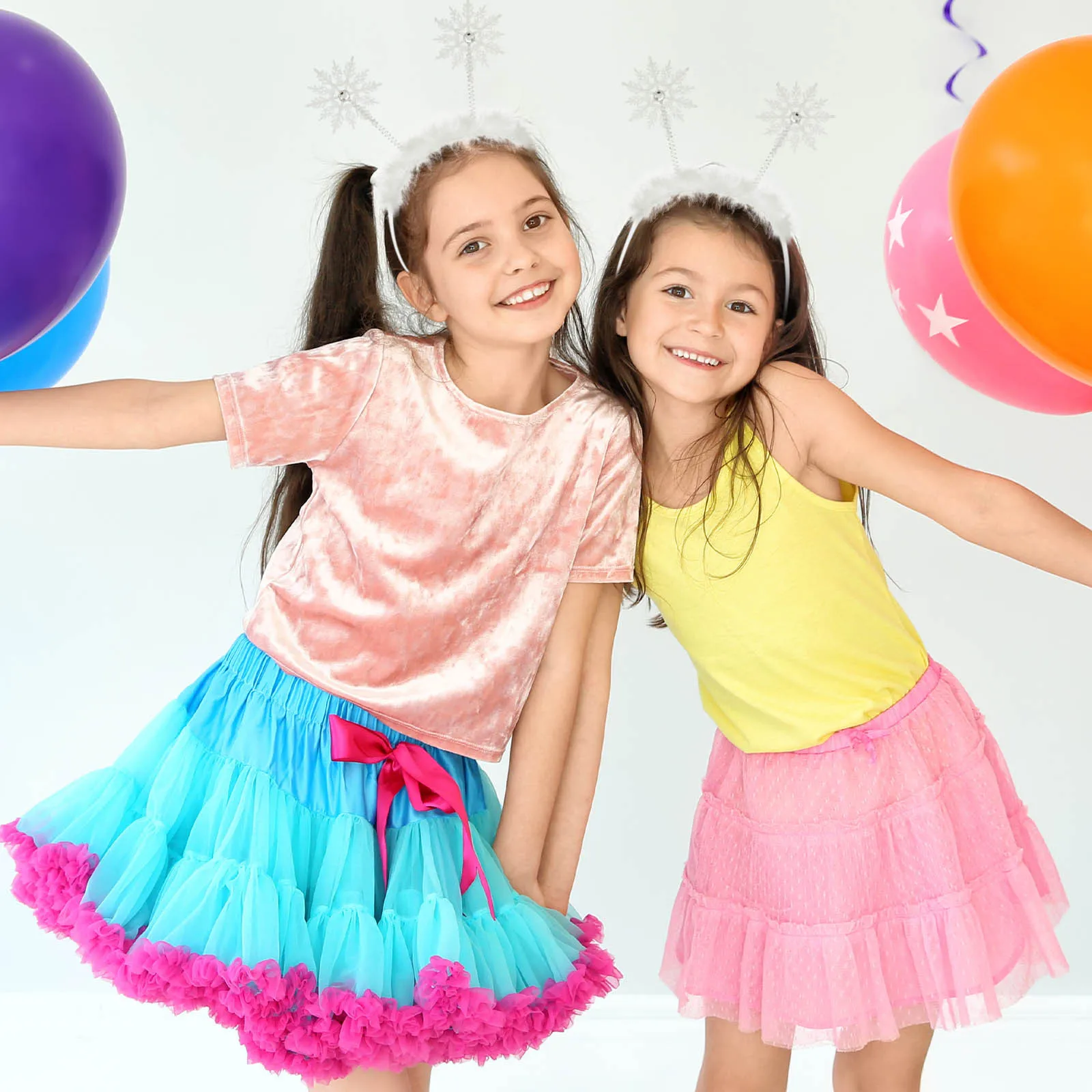 

6pcs Hair Ornaments Snowflake Design Christmas Party Headband Festival Wear Xmas Headdress Hair Accessories