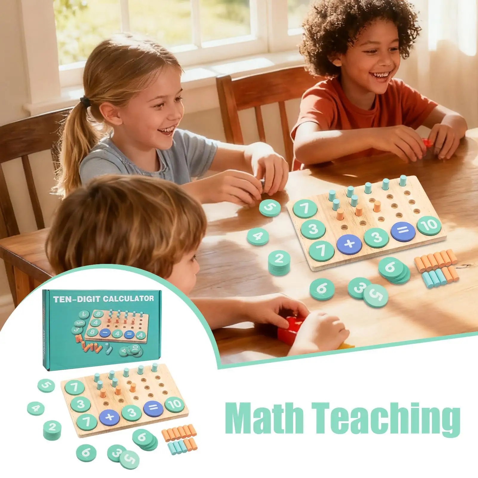 Nummer Tellen Speelgoed Educatief Wiskunde Leraar Aids Optellen En Aftrekken Leren Wiskunde Spelletjes Voor 5-8 Jaar Oud