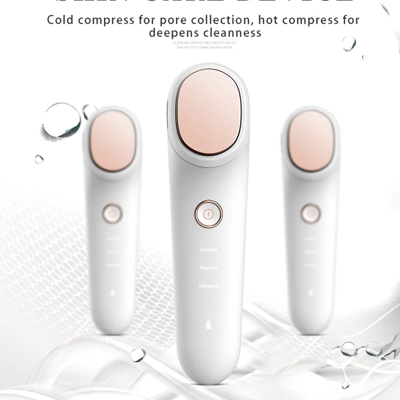 

Electric Beauty Hot Cold Device High Frequency Ultrasonic Cryotherapy Facial Massager Vibration Skin Tightening Wrinkle Remover