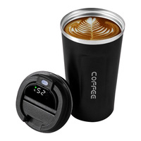 510ML Stainless Steel Smart Coffee Tumbler Thermos Cup Temperature Display Portable Travel Mug Thermal Insulated Water Cup