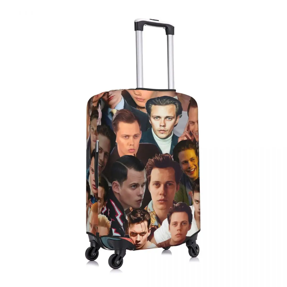 Bill Skarsgard Photo Collage Print Luggage Protective Dust Covers Elastic Waterproof 18-32inch Suitcase Cover