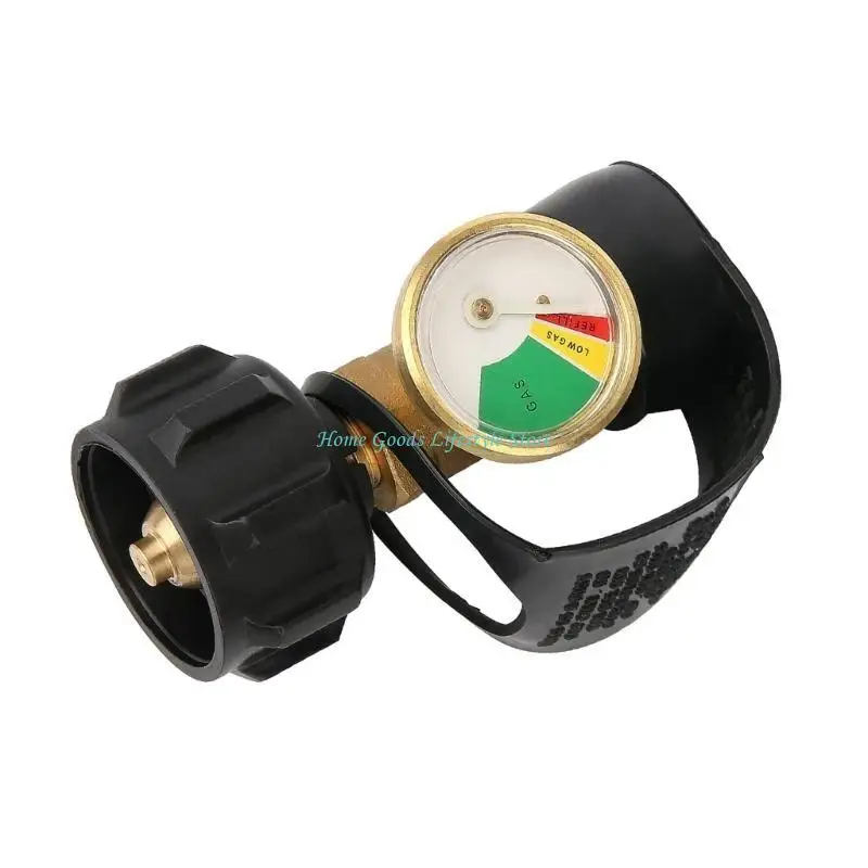 

E74E Адаптер для баллонов с пропаном из прочного латунного материала с легко считываемым манометром упрощает переход от