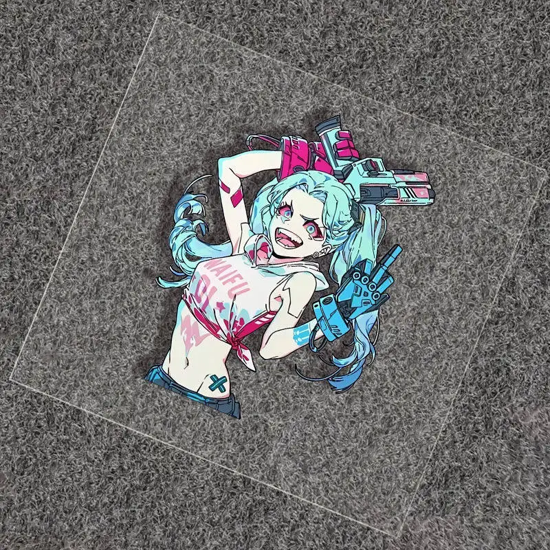 Lucy Rebecca JDM Anime Girl Vinyl Car Decal Sticker Waterproof for Window Laptop Motorcycle