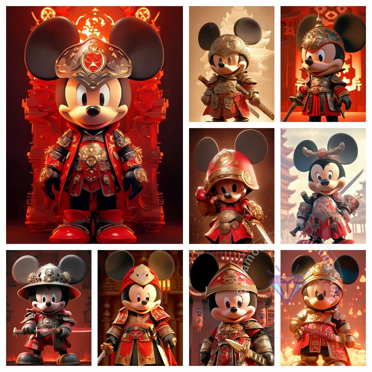 

Disney Handsome Mickey Mouse AB Diamond Painting Kit Mickey Embroidery Color Oil painting Hand-decorated art gift for children