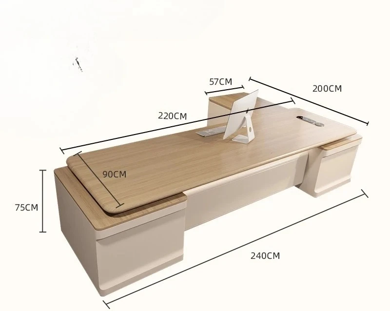 B Office furniture, table and chair combination, simple modern light luxury, high sense, president's platform