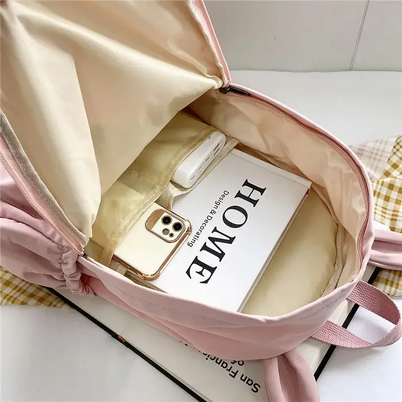 Paw Patrols 배낭 Skye Everest 소녀 학생 캔버스 Schoolbag Chase Rubble Marshall Boy 배낭 만화 토끼 귀 Bookbag