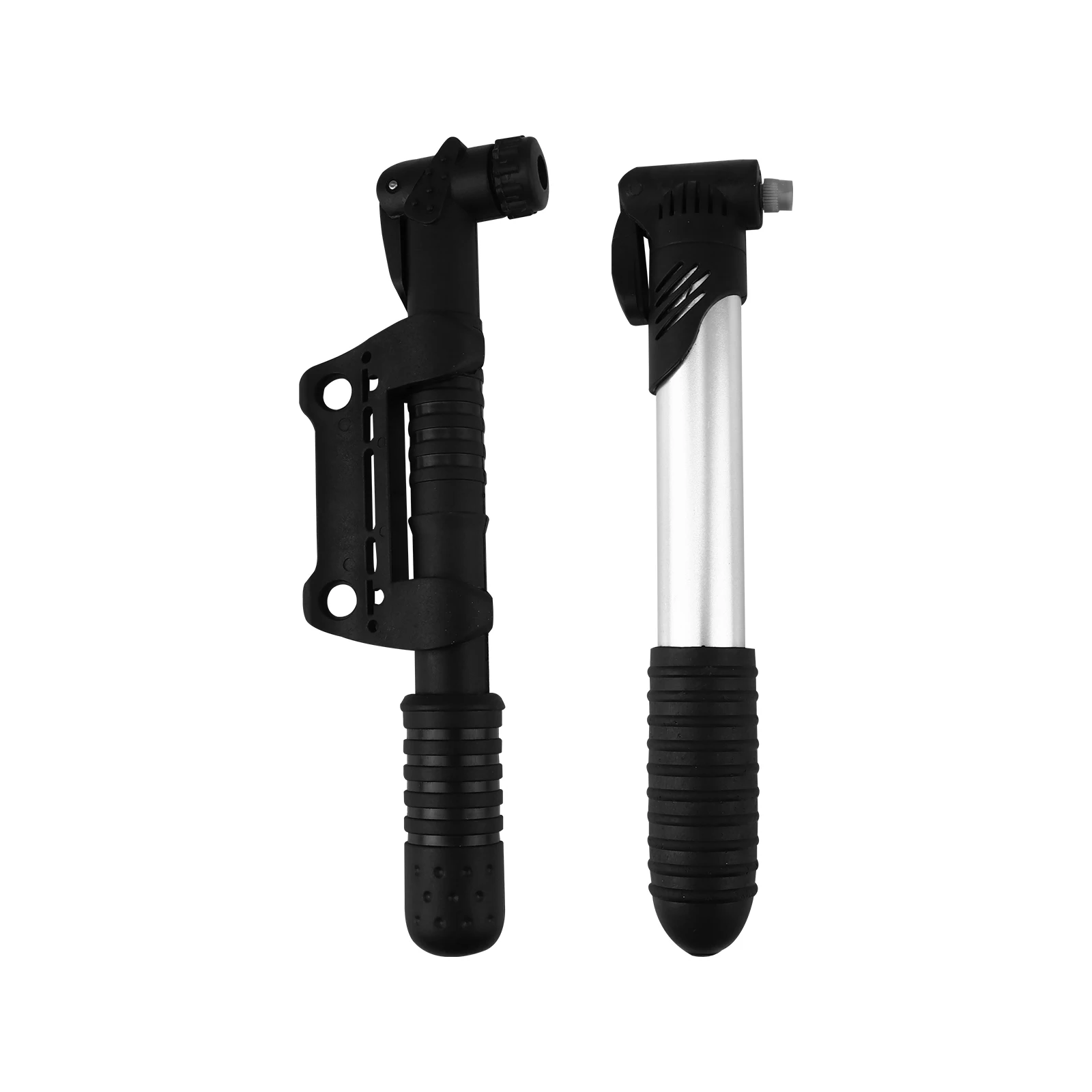 

2 Pcs High Pressure Mini Bike Pump Inflator for Tires Plastic Frame Lightweight Compact Cycling Sports Balls