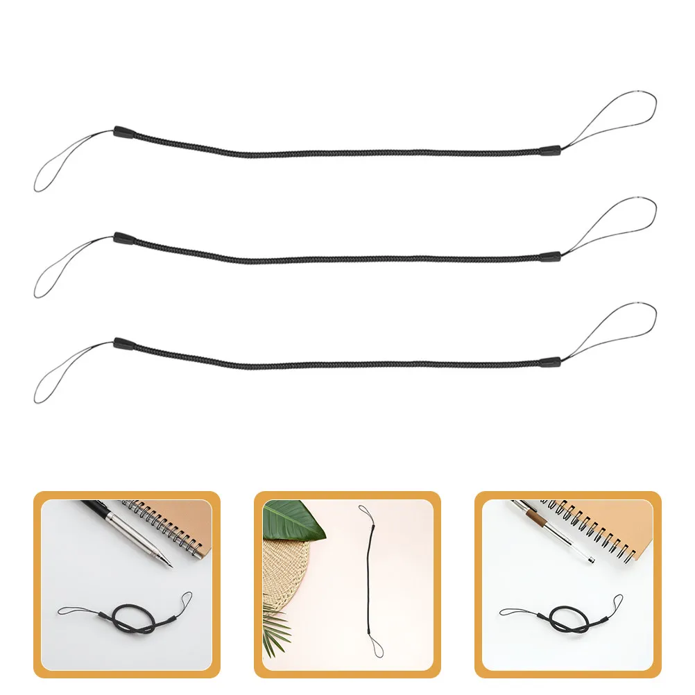 

10Pcs Elastic Tether Lanyard for Pens Retractable Spring Strap Anti Loss Stylus Leash Pen Leash for Clipboard Office Drawing Pen