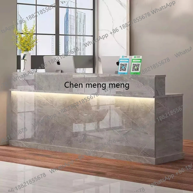 

Минималистичные угловые стойки ресепшн для магазинов, салонов, ресторанов, длинные прилавки-мострадоры