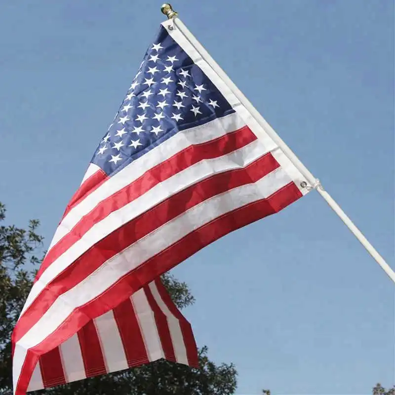 

Oxford Nylon American Flag USA 3x5 Feet Waterproof Durable Embroidered Stars 90x150cm Stitched US Flags Banners United States