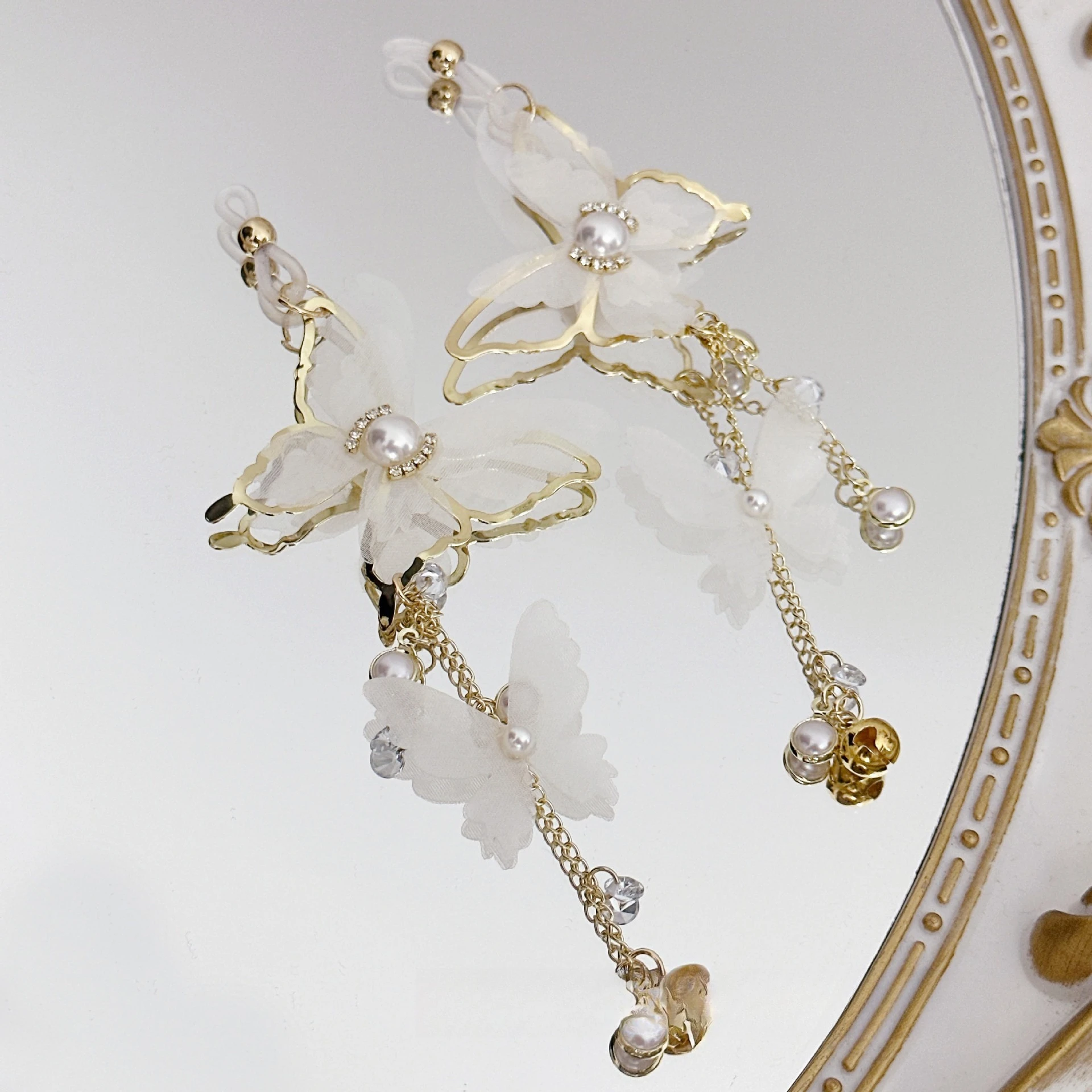 الدانتيل فراشة الحلمة المشابك جرس واللؤلؤ SM إغاظة المكونات الشرج مع الذيل تيت محفز الأزواج العلاقة الحميمة محسن المثيرة اللعب