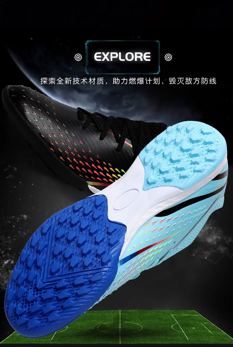 

Original Brand Sport Football Shoe Top Quality Wearable Professional Soccer Trainers Shoe Big Boy Big Girl Soccer Indoor Shoe