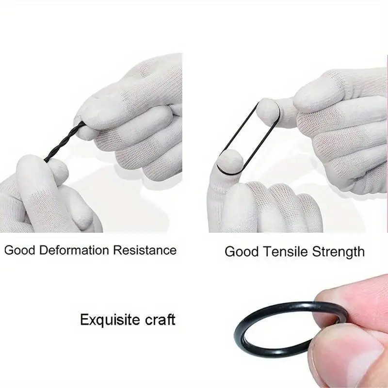 1Set 200 225Pcs O Ring Rubber Gaskets Seal Ring Set Nitrile High Pressure NBR Sealing Elastic Band O Rings