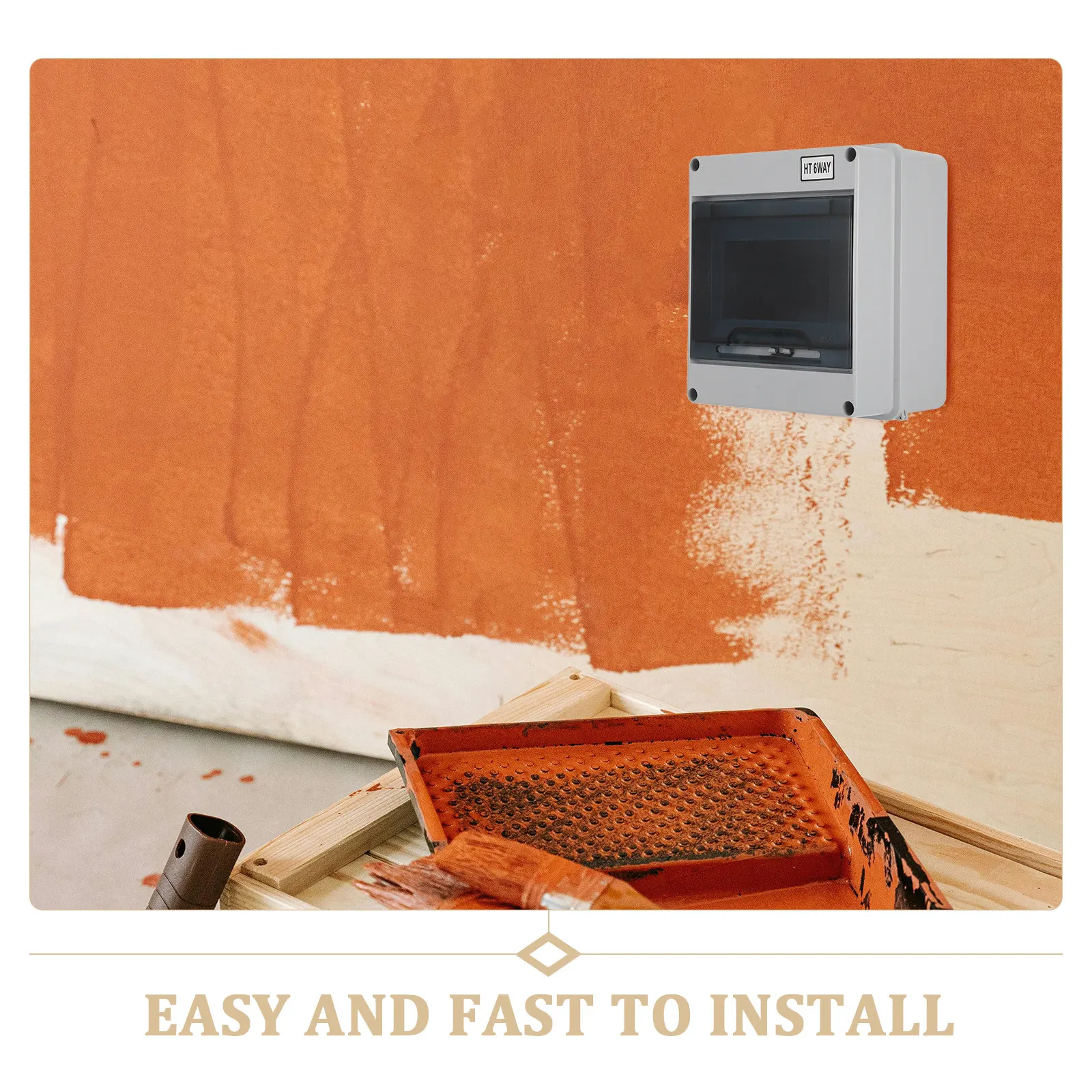 Plastic 6 Way Weatherproof Distribution Protection Box for Outdoor Indoor Installations Waterproof Dustproof Electrical