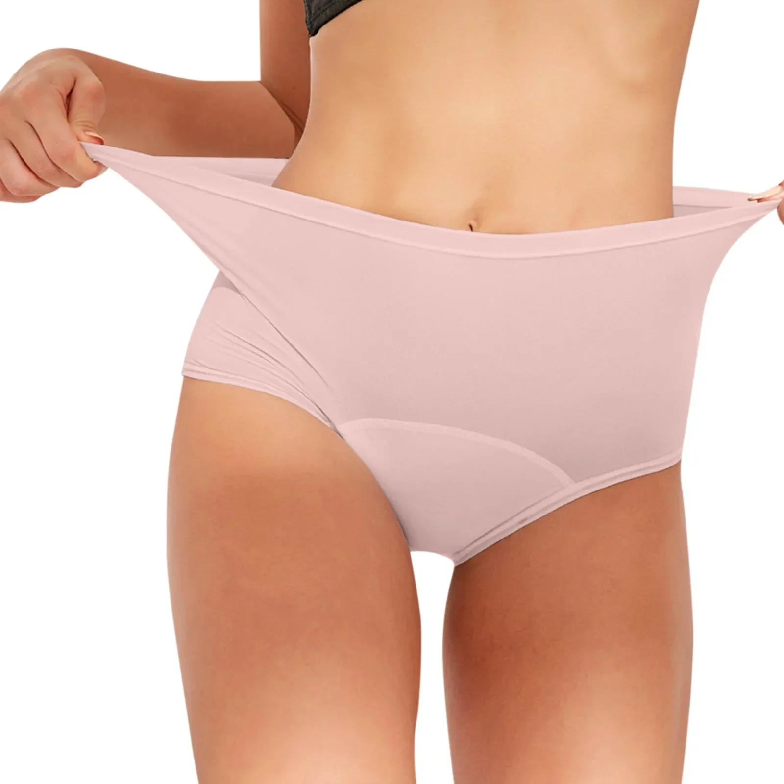 Leakproof ชุดชั้นในสตรีไม่หยุดยั้งเอวสูง Leak PROOF ประจําเดือนดูดซับชุดชั้นในเซ็กซี่กางเกงกางเกง