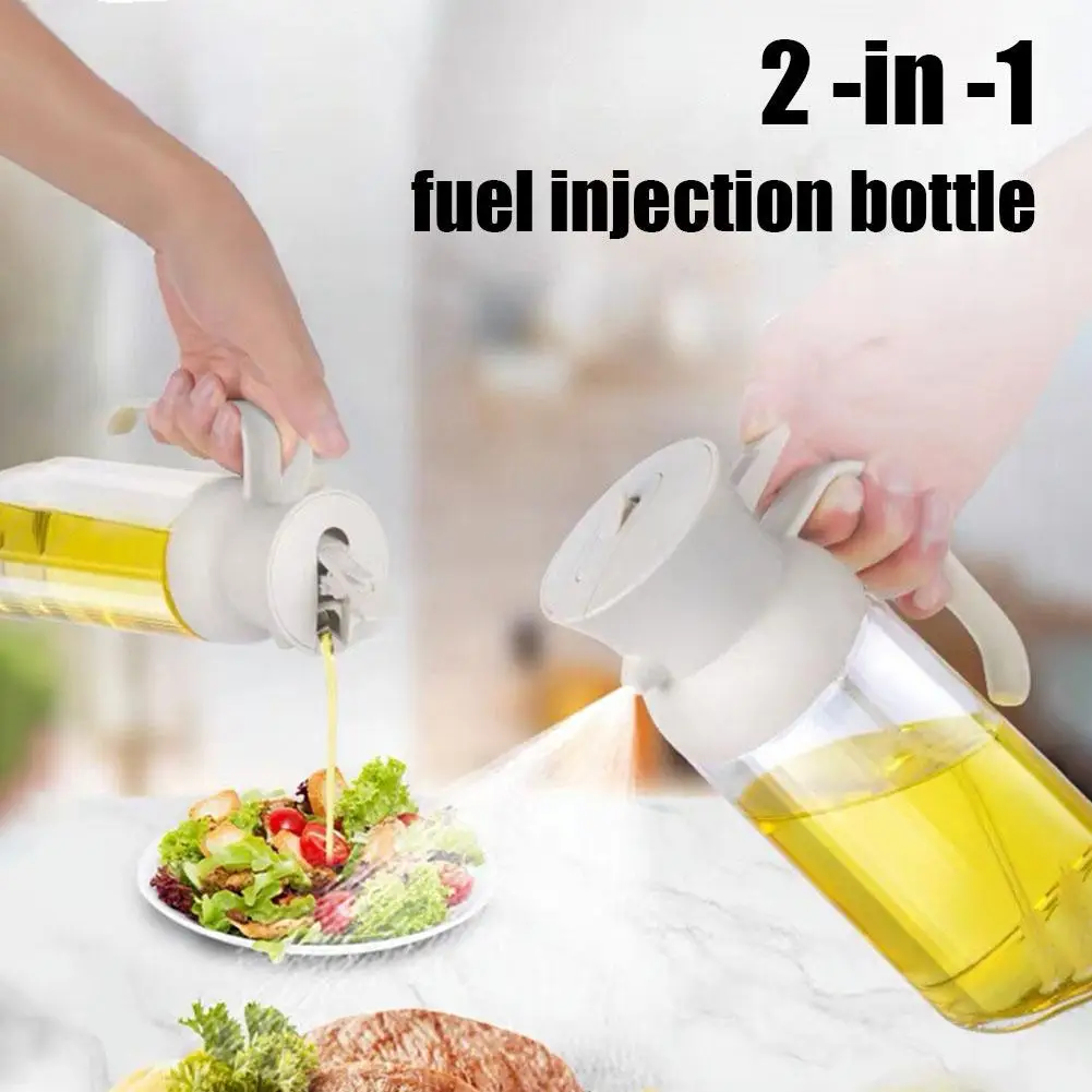 

1pcs Glass Spray Oil Sprayer Bottle Spray Oil Dispenser Baking Roasting Jar Oil Cruet Tool Picnic BBQ Kitchen Kitchen G3F6