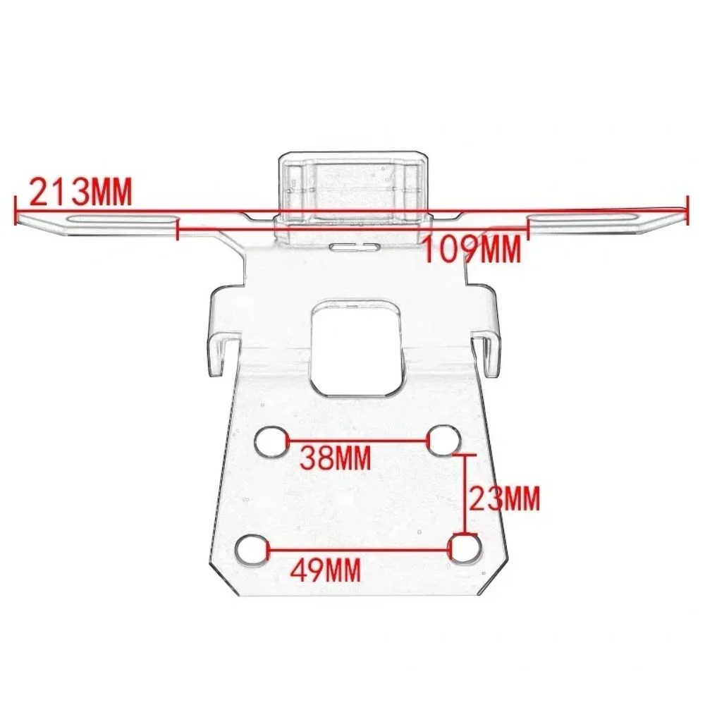 【Factory Direct】For QJMOTOR Hong 150ADV Modified Accessories - License Plate Bracket, License Plate Holder, License Plate Frame