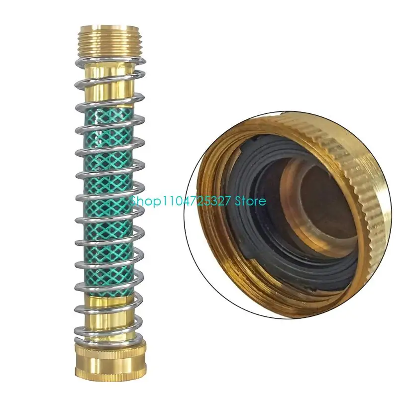 D8KF 16cm Anti Twist Flexible Garden Hose Extension Connector With Spring for Yard