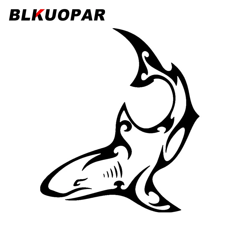

BLKUOPAR Shark Tribal Clipart Funny Car Stickers Waterproof Sunscreen Decal Personality Motorcycle Trunk Car Styling Decoration